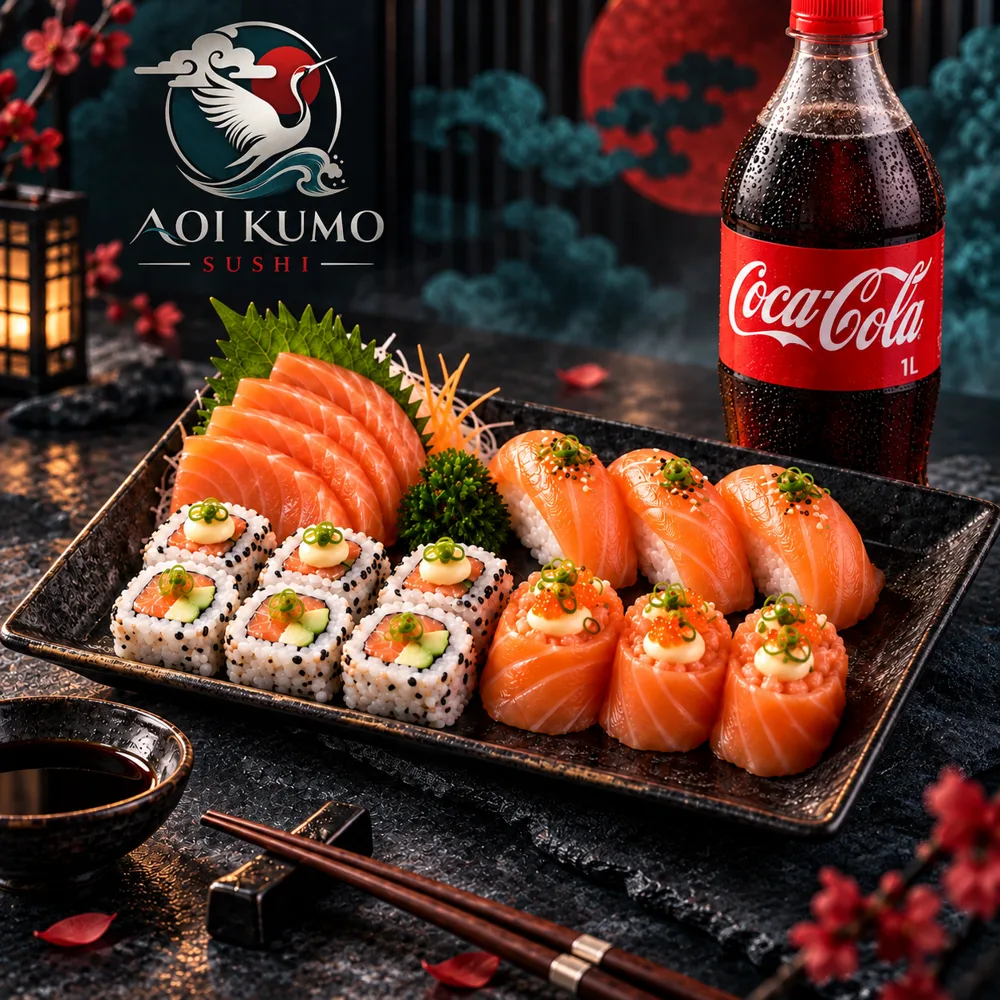 Combinado Brisa Kumo — 16 Peças + Coca-Cola 1L